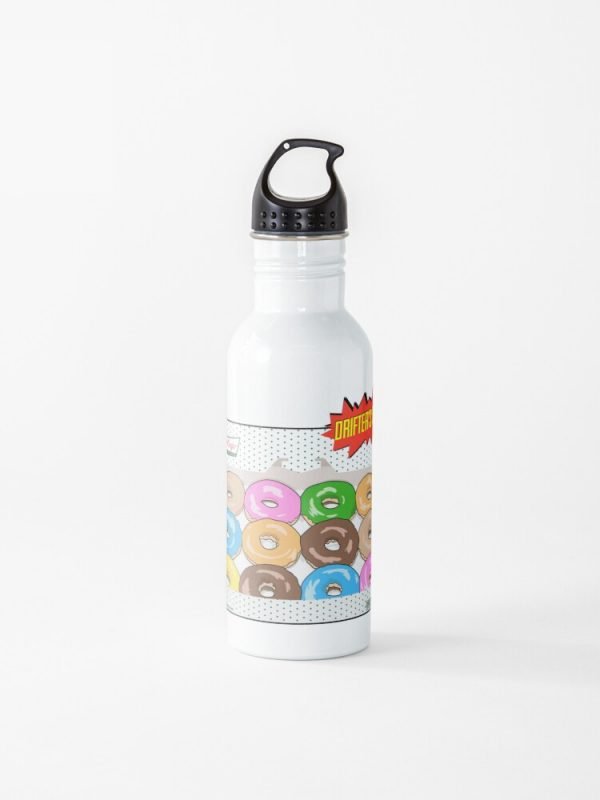 Drift King's Donuts - Drifter's Dozen Water Bottle Standing
