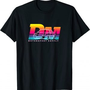 Sliding into DMs Retro Miami Japanese Roadster Sports Car T-Shirt