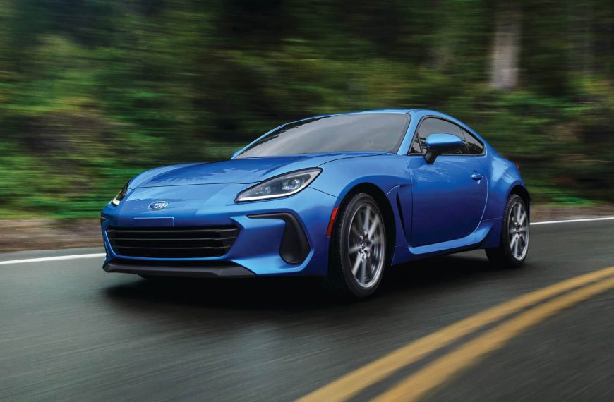 2022 Subaru BRZ World Rally Blue on Road