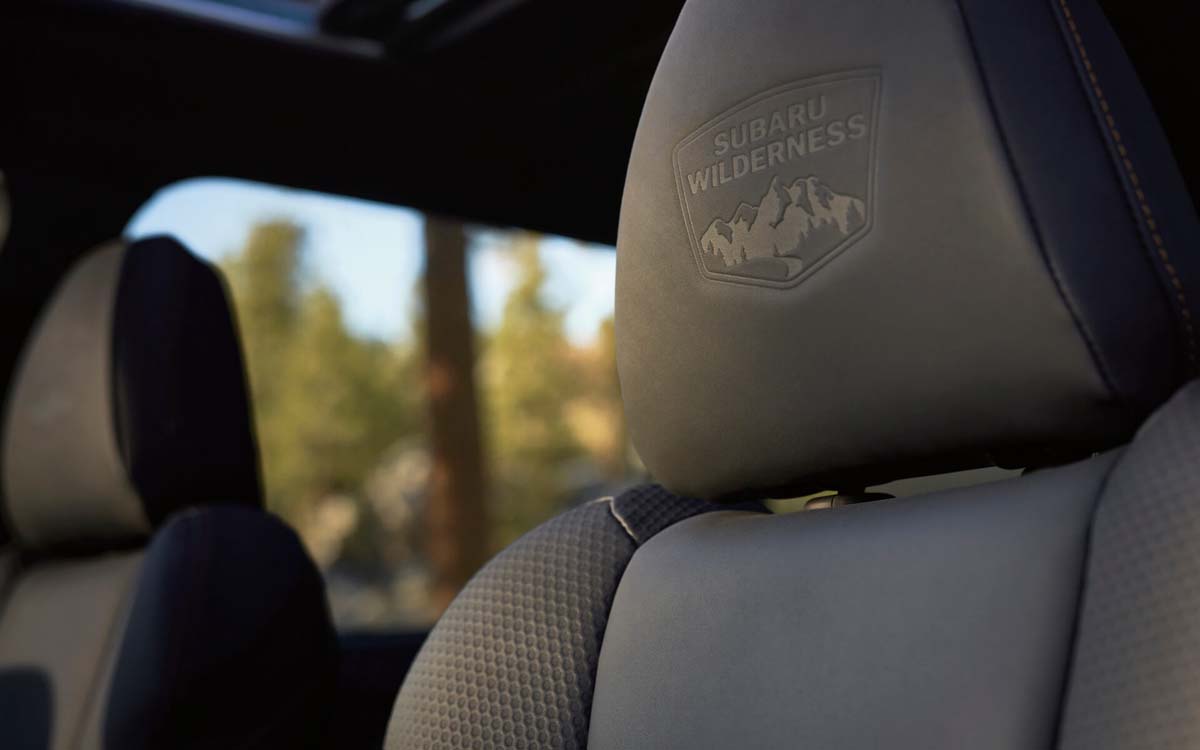 2022 Subaru Forester Seat Headrest with Embossed Wilderness Logo