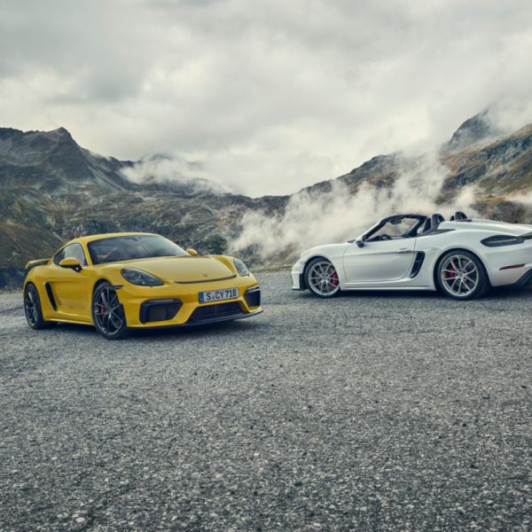 Porsche 718 Cayman and Boxster in the Mountains