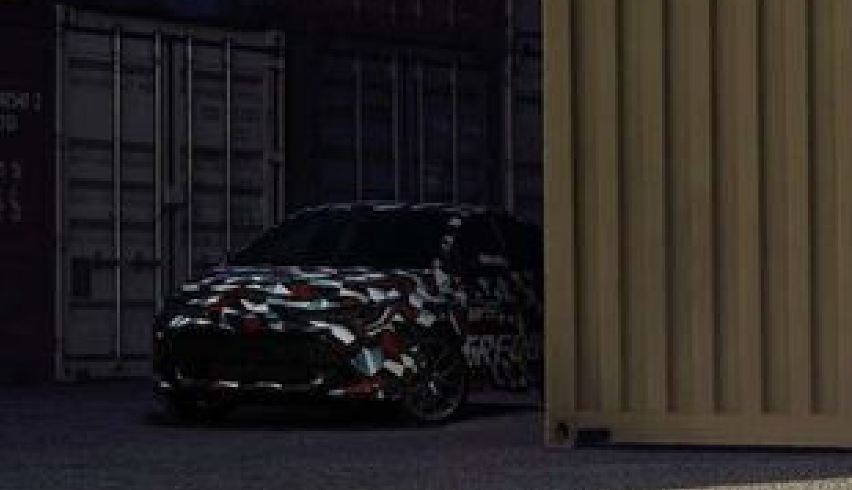 GR Corolla Teaser - Camouflaged Car in Shadows